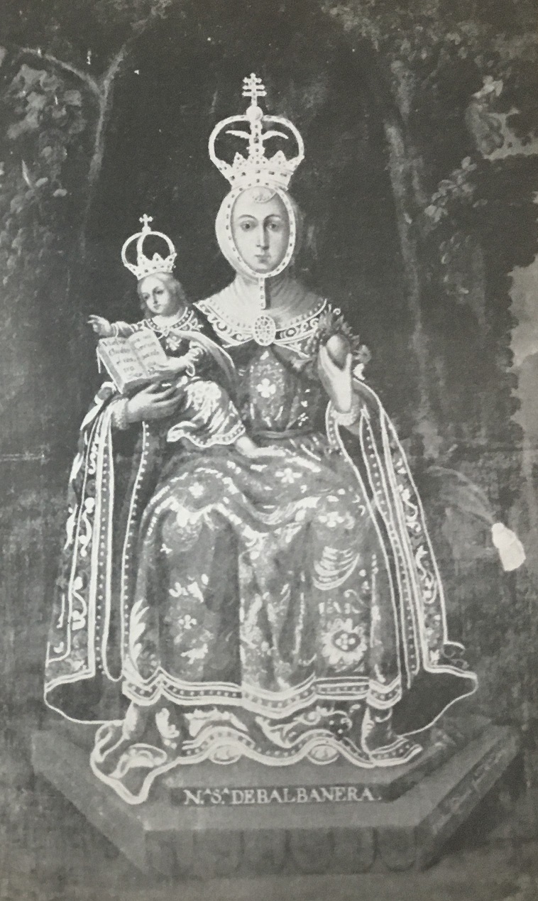 Imagen de Nuestra Señora de Valvanera, ubicada en la capilla Nuestra Señora de Lourdes, en El Calvario