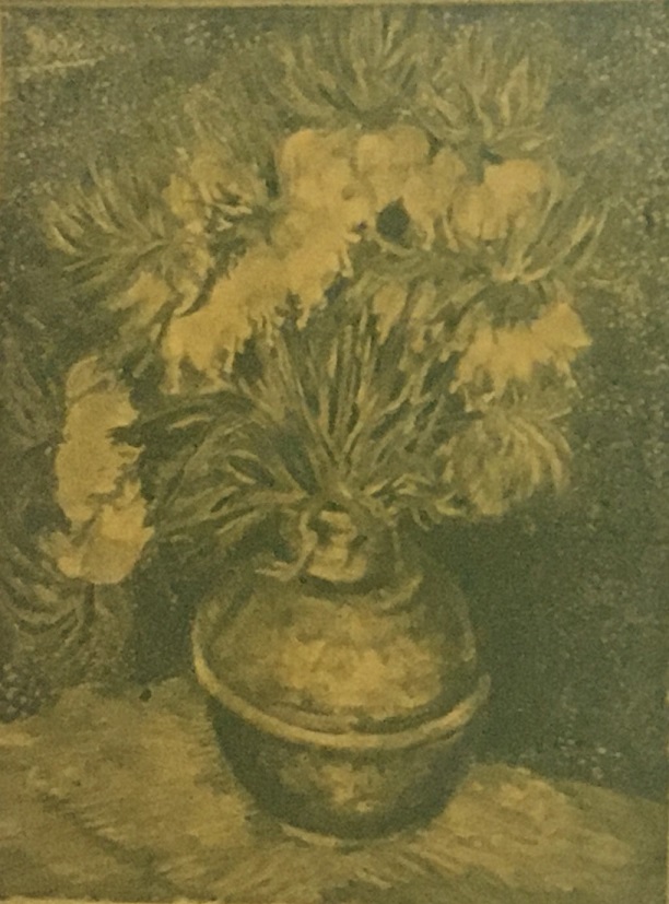 Uno de los cinco cuadros robados fue “Flores en un vaso de cobre”, valiosa obra del artista neerlandés, Vincent van Gogh, elaborada en 1889