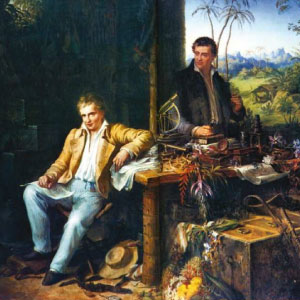 Acompañado por el botánico francés Aimé Bonpland, el alemán Alexander von Humboldt estuvo en Caracas durante dos meses (1799) Se alojó en la parte norte de la ciudad, en una casa que luego sería destruida por el terremoto de 1812.